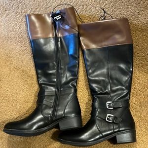 NWOT.  Arizona black and brown riding boots in size 9.5.